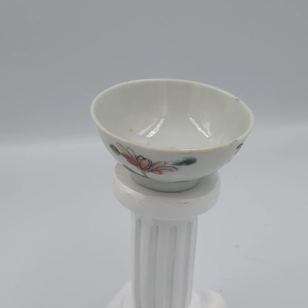 Antique Chinese Porcelain Famille Rose Floral Small Bowl Cup Hand Painted